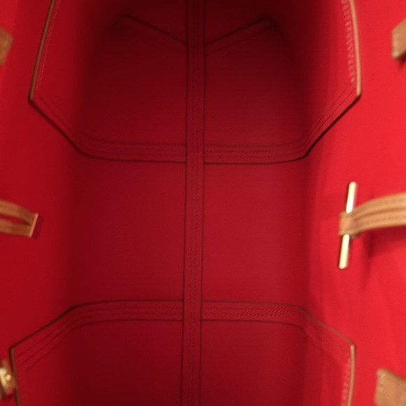 Authentic Tory Burch Block T Tote Tan Bag shoulder purse - Picture 10 of 11